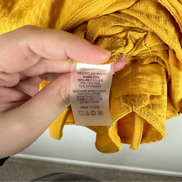 Title Nine Yellow Gold Speed Racer Cinchable Outdoor Dress Size Medium - Picture 7 of 9